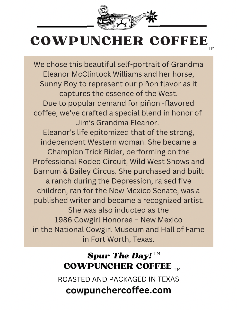 GRANDMA ELEANOR'S Piñon Medium Roast, Ground