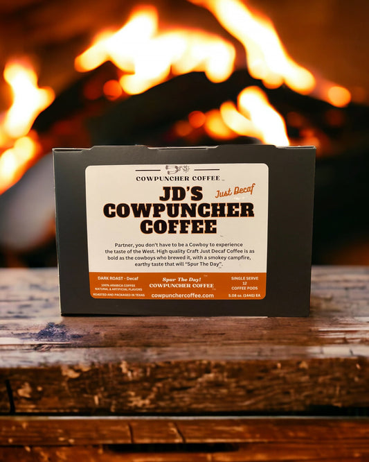 12 Count K-Kups JD'S COWPUNCHER COFFEE™ "Just Decaf" Dark Roast