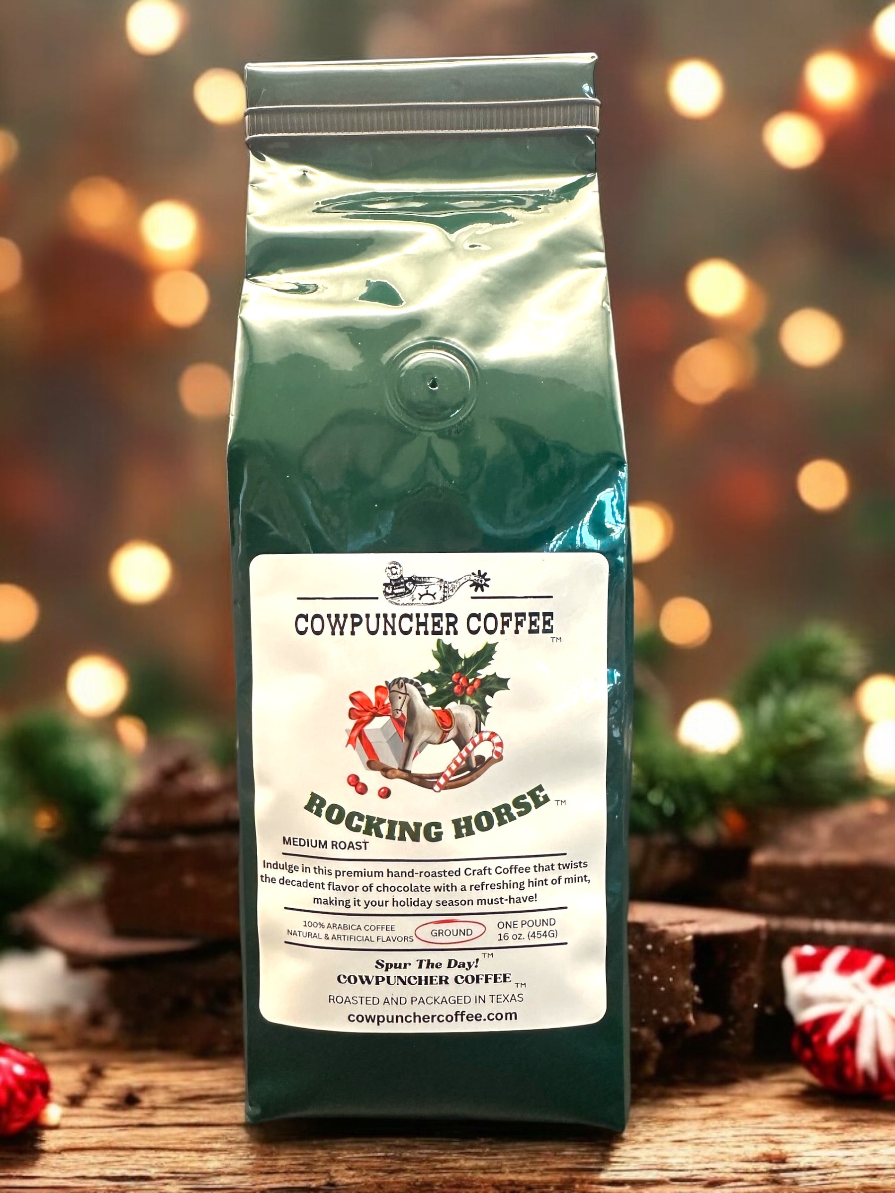 ROCKING HORSE™  Chocolate & Mint flavor, Ground
